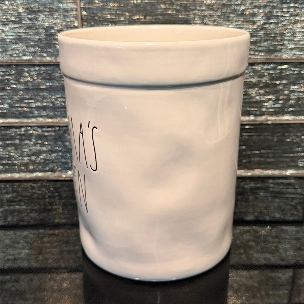 Rae Dunn 'Grandma's Kitchen' Utensil Holder Large Crock Jar Ceramic Pottery